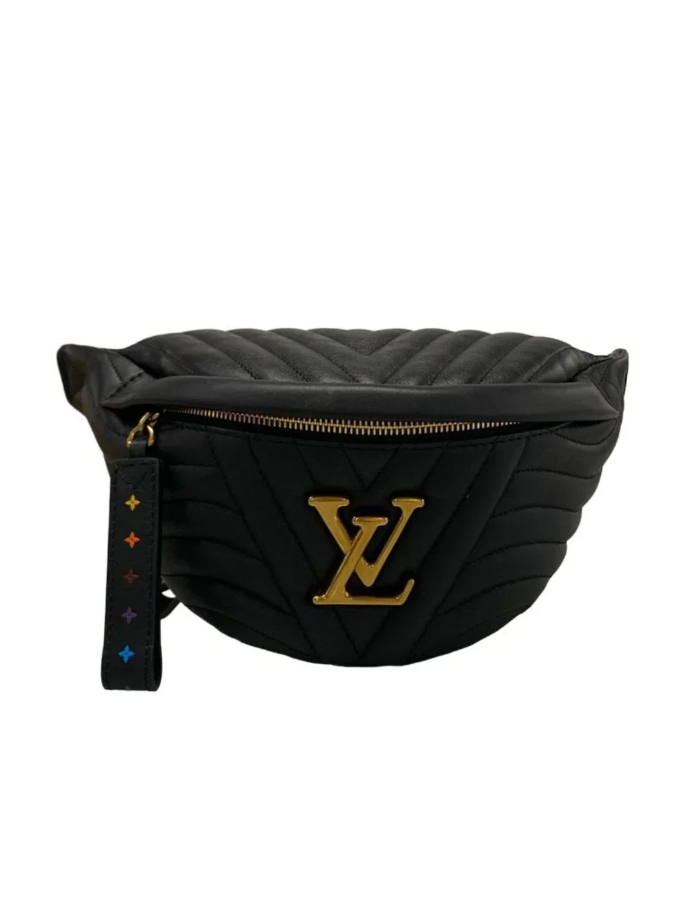 Louis Vuitton Waist Pouch New Wave Bum Bag Noir Leather